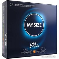 Гладкие и рельефные презервативы My.Size Mix №28 размер 57