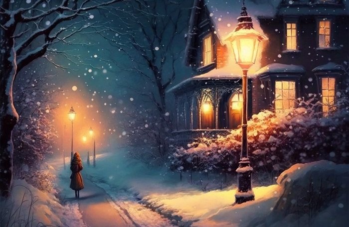 

Алмазная мозаика Школа талантов Фонари 9642111