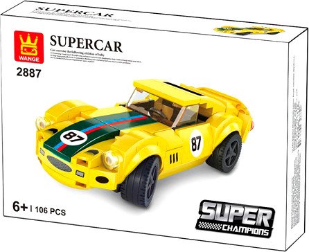 

Конструктор Wange Спорткар - 87 143661 (106эл)