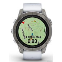 Умные часы Garmin Epix Pro Gen 2 Sapphire 47 мм (титан/белый камень)