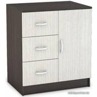 Комод Стендмебель Бася КМ-553-М 3 ящика 1 створка (дуб белфорт-венге)