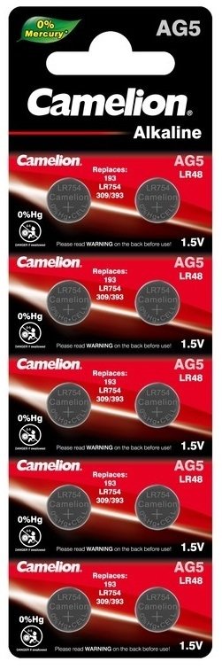 

Батарейка Camelion AG5 10 шт. [AG5-BP10]