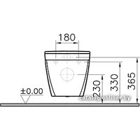 Унитаз подвесной Vitra S50 7740B003-0075 (без сиденья)