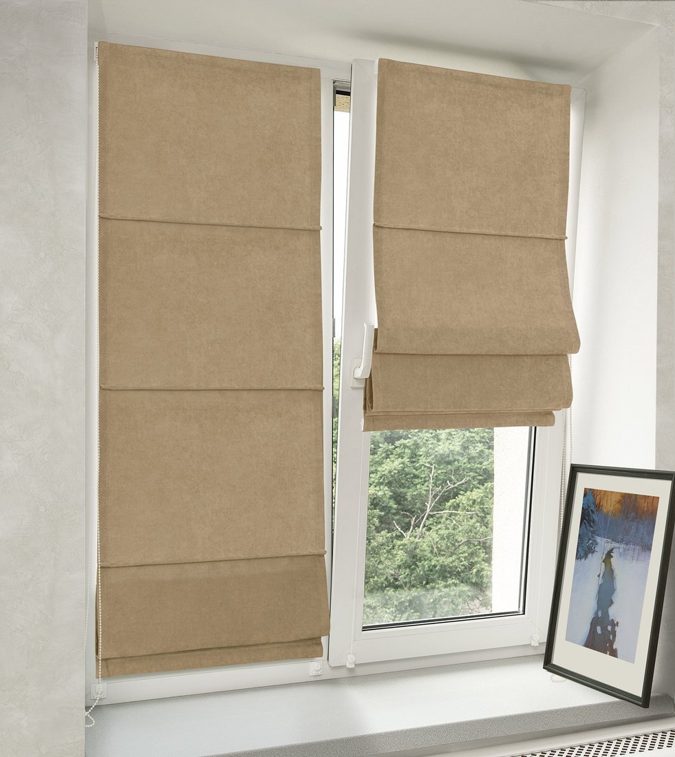 

Римская штора Delfa Мини Diamond СШД-01М 554/211 (73x160, светло-бежевый)