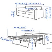 Элемент модульного дивана Ikea Вимле 194.773.37 (черный)