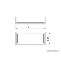 Сушилка для посуды AKS поддон верх.база 500, бесцветный
