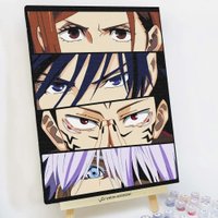 Картина по номерам Red Panda Магическая битва глаза p55632