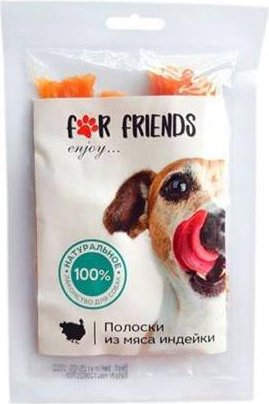 

Лакомство для собак For Friends Полоски из мяса индейки 50 г