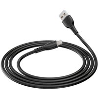 Кабель Borofone BX51 USB Type-A - Lightning (1 м, черный)