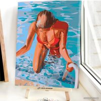 Картина по номерам Red Panda Девушка из бассейна p55022