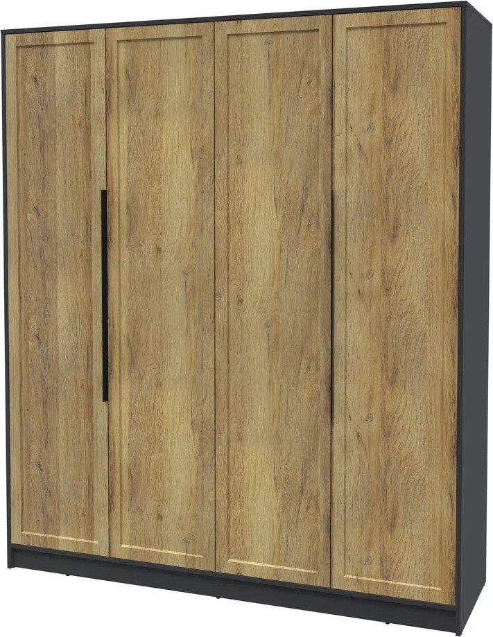 

Шкаф распашной Интерлиния Концепт Тренд КТ-Ш4 (антрацит/дуб вотан)