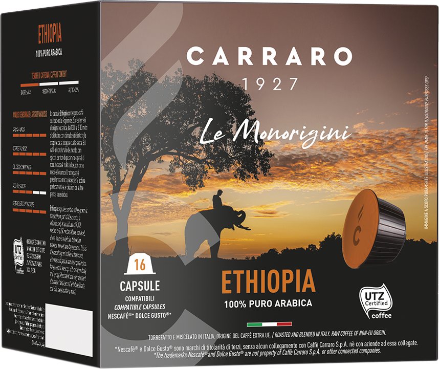 

Кофе в капсулах Carraro Ethiopia Dolce Gusto 16 шт