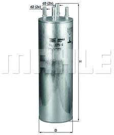 

Топливный фильтр Mahle Knecht KL2294