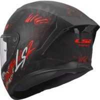 Мотошлем LS2 FF820 Rapid III Kalju II (3XL, черный/красный/белый)