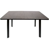 Кухонный стол ВВР Миллер (каспий черное золото/черный №3, пластик 120-160/80)