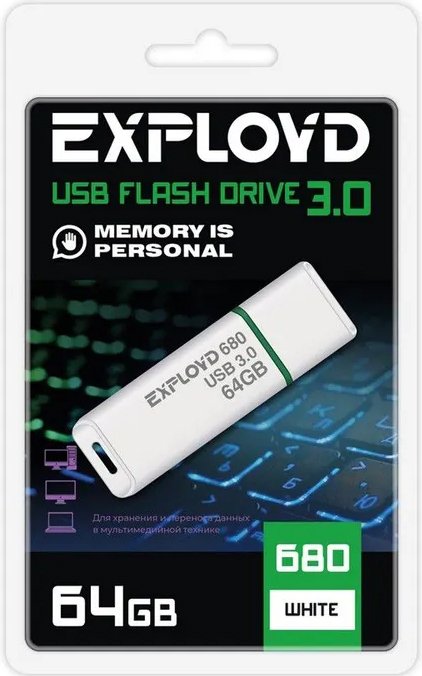 

USB Flash Exployd 680 64GB (белый)