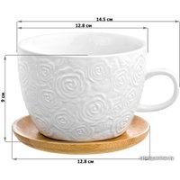 Набор чашек Elan Gallery Розы 540348