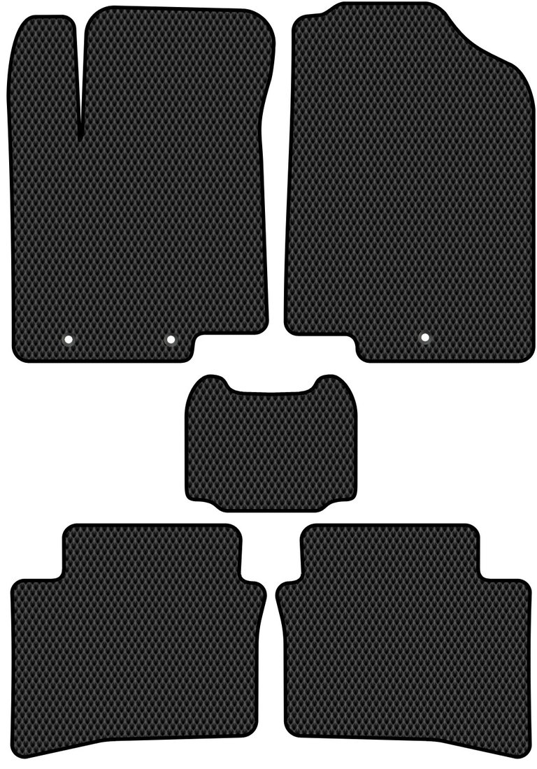 

Комплект ковриков для авто Alicosta Hyundai Solaris I (седан, хэтчбек 5 дв / RB) 2010 - 2017 (черный, ромб)