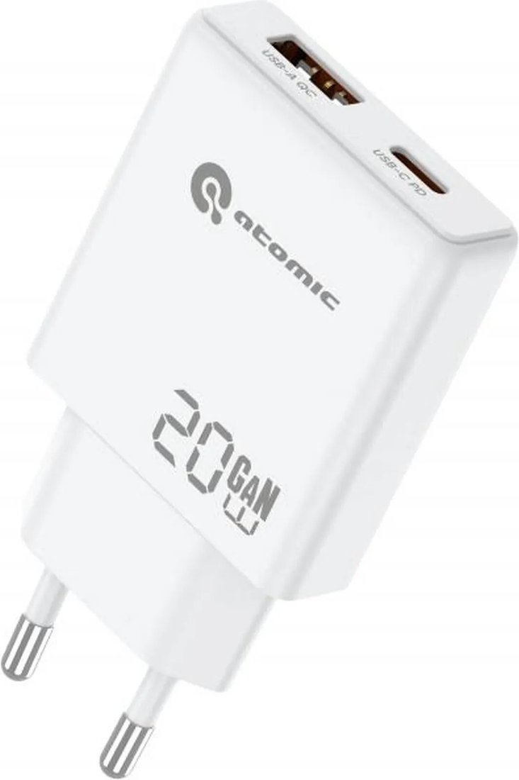Сетевое зарядное Atomic Blade G203 GAN 20W Lightning (белый)