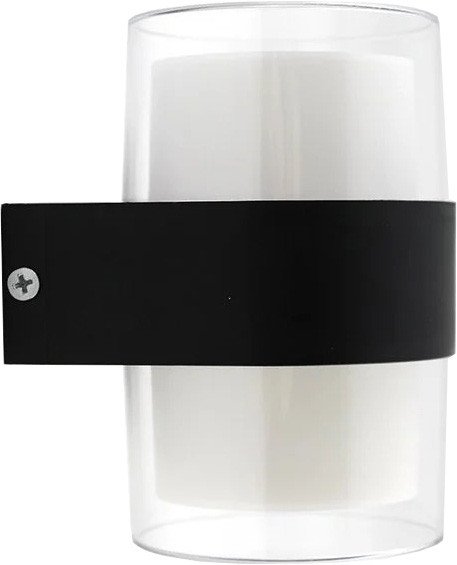

Уличный настенный светильник Estares Valo 9W R-4000K-100x110x133-BLACK/CLEAR-220-IP54