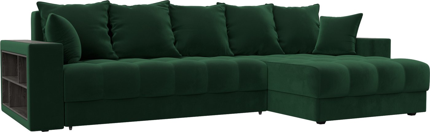 

Угловой диван Лига диванов Лига-050 НПБ универсальный 128593 (велюр Seven 626 зеленый)