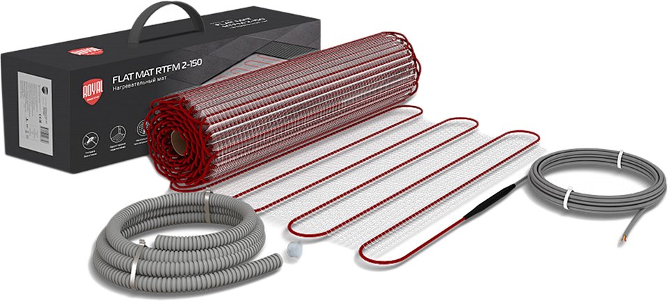 

Нагревательный мат Royal Thermo Flat Mat RTFM 2-150-2.5 2.5 кв.м. 375 Вт