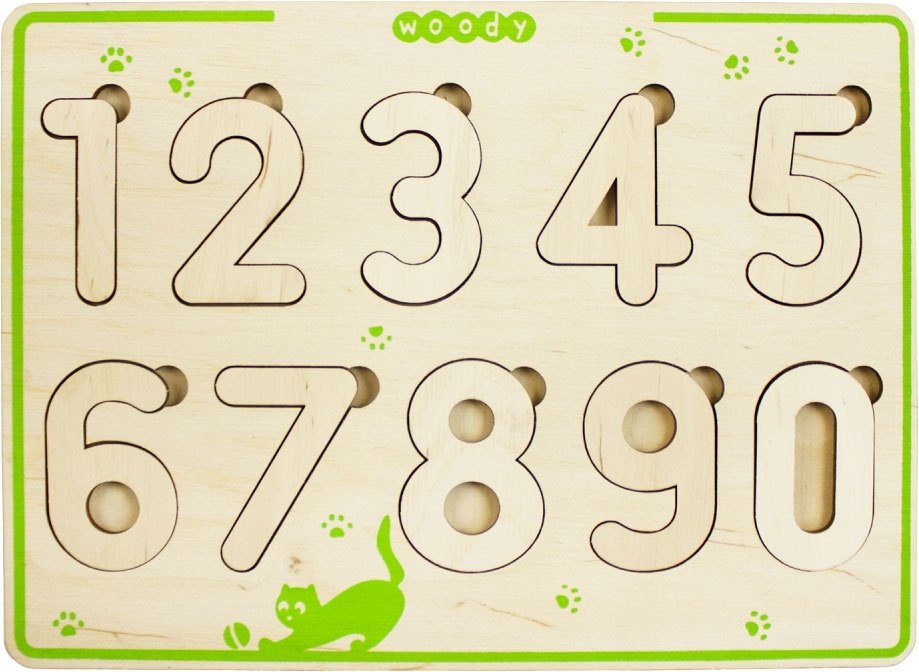 

Набор цифр Woody Умные цифры 02499