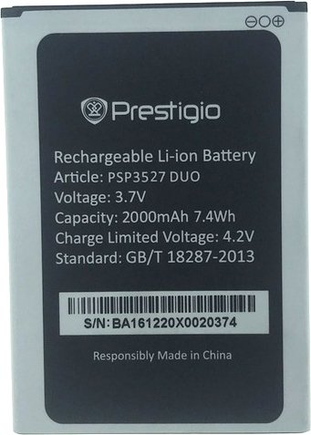 

Аккумулятор для телефона Prestigio PSP3527 DUO