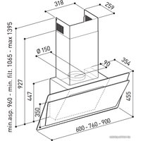 Кухонная вытяжка Korting KHC67070GN