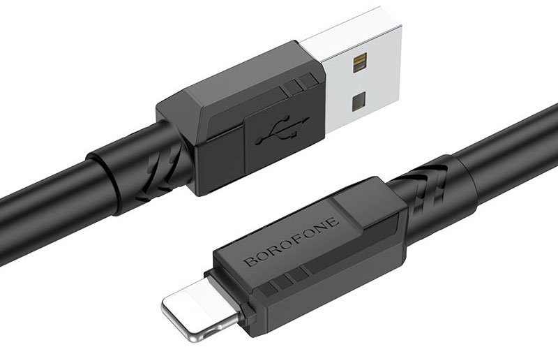 

Кабель Borofone BX81 USB Type-A - Lightning (1 м, черный)
