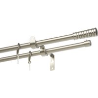 Карниз для штор Sundays Home Лайт Мозаика 16мм+16мм двухрядный (сатин, 2.4м)