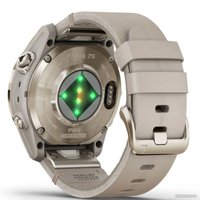 Умные часы Garmin Fenix 7S Pro Sapphire Solar (мягкое золото/известняк, с кожаным и силиконовым ремешками)