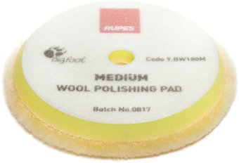 Полировальный круг Rupes Средней жесткости желтый меховой диск 150/170мм