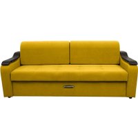 Диван Сириус Лидер-4 ППУ (Eva 18 велюр желтый)