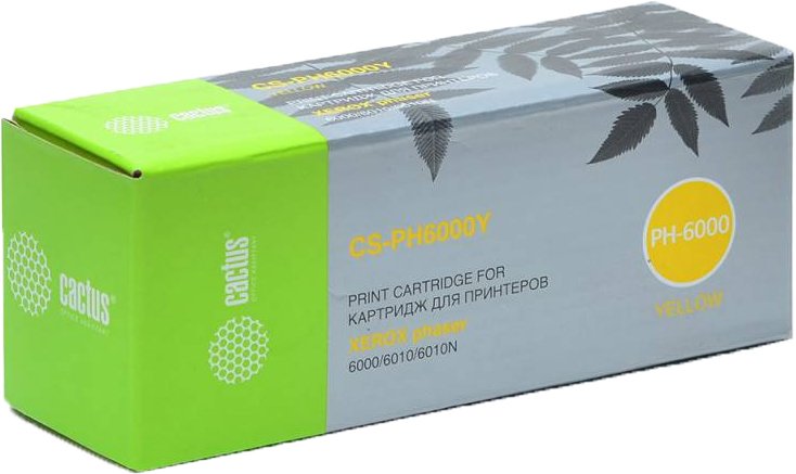 

Картридж CACTUS CS-PH6000Y (аналог Xerox 106R01633)