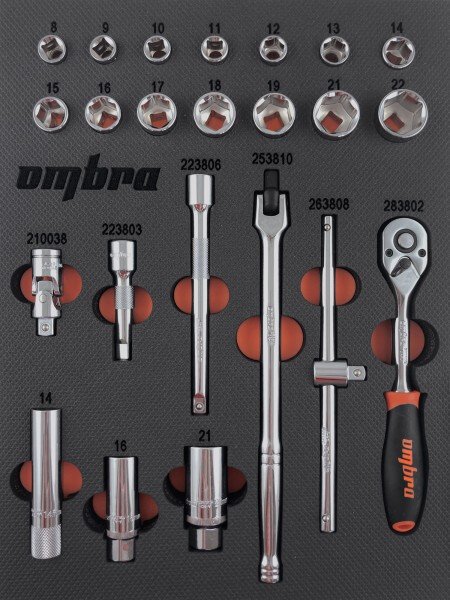 Универсальный набор инструментов Thorvik OMT23STE (23 предмета)