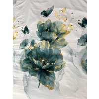 2-спальный комплект постельного белья Luxsonia Изумрудная роскошь 2сп с простыней на резинке ИВТ2409