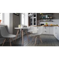 Кухонный стол LoftyHome Quince-80 Z-231KD-W-80 (белый)