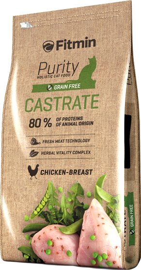 Сухой корм для кошек Fitmin Purity Castrate (1.5кг)