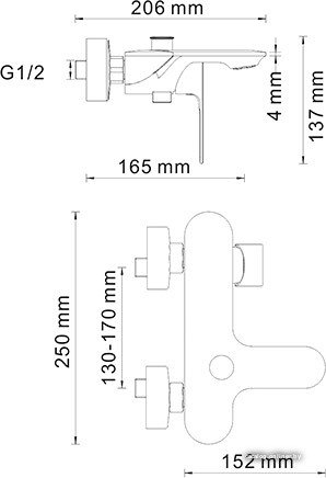 Смеситель Wasserkraft Dinkel 5801