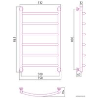 Полотенцесушитель Сунержа Галант+ 800х500 022-0200-8050