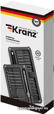Набор отвертка с битами Kranz KR-12-4752 (30 предметов)