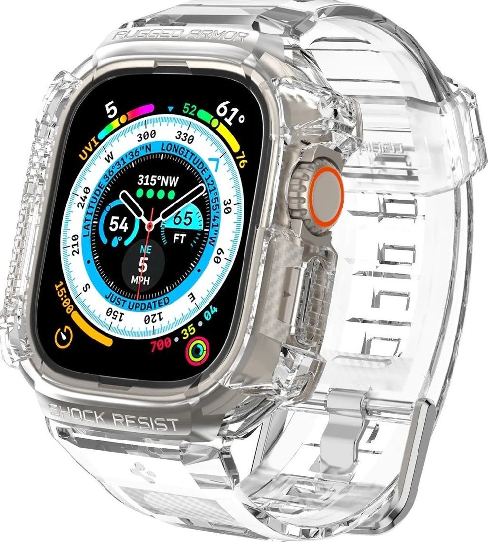 

Ремешок Spigen Rugged Armor Pro для Apple Watch Ultra (49 мм) (прозрачный)
