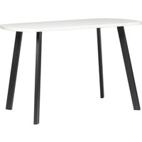 Кухонный стол ВВР Пластиковый (мрамор марквина белый/белый/черный профиль 110/70)