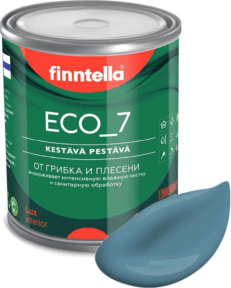

Краска Finntella Eco 7 Enkeli F-09-2-1-FL012 0.9 л (пастельно-бирюзовый)