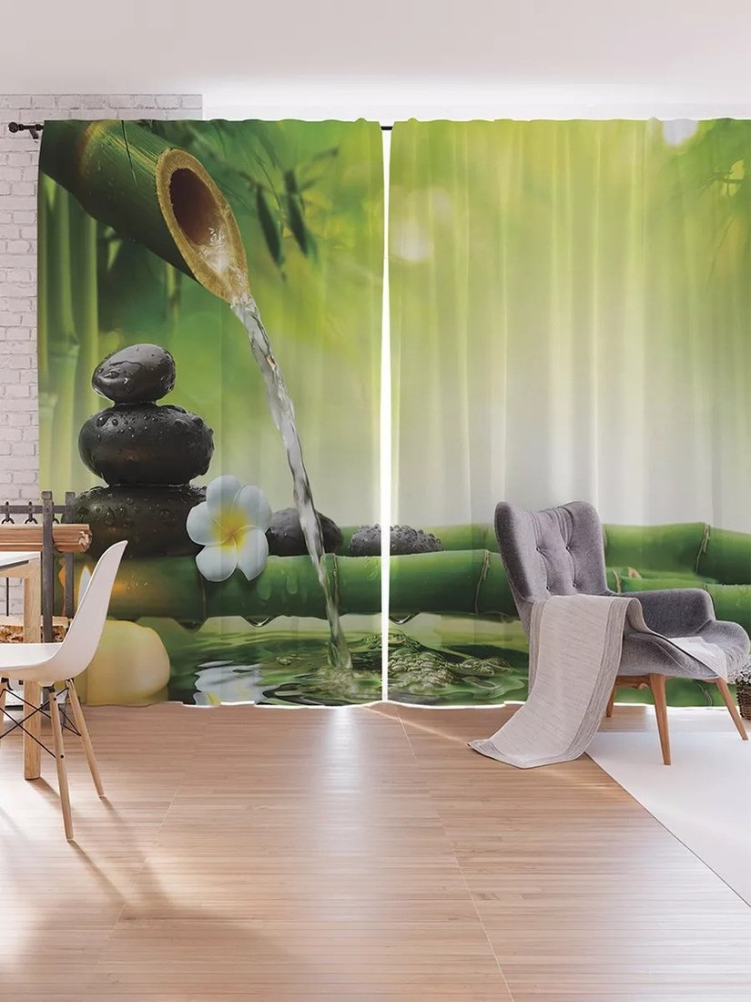 

Комплект штор JoyArty Бамбуковый кран p_7709 (145x265)