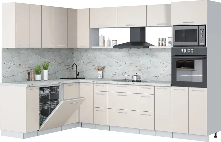 

Готовая кухня Интерлиния Мила Лайт 1.896х2.98-2 (персидский жемчуг/персидский жемчуг/серый каспий)