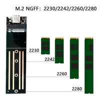 Бокс для накопителей M.2 USBTOP M.2 NGFF - USB-C/USB-A (черный)