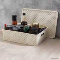 Коробка для хранения Violet Береста 522126 (слоновая кость)