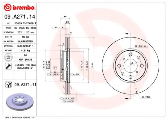 

Brembo 09A27114